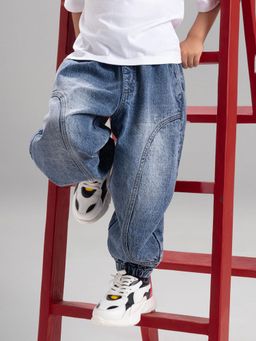 Hopscotch - Cut and Sew Balloon Fit Denim Jeans