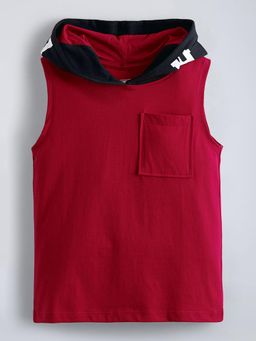 Hopscotch - Hooded Pure Cotton T-Shirt