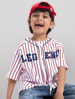 Hopscotch - Striped Cotton Relaxed Shirt