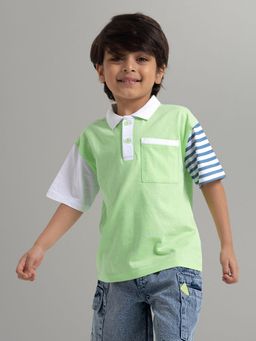 Hopscotch - Relaxed Drop-Shoulder Polo T-Shirt