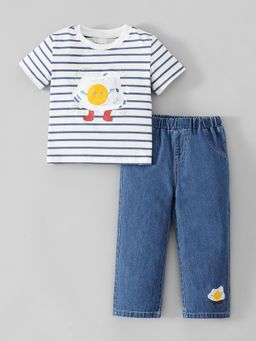 Hopscotch - 3D Applique T-Shirt and Jeans