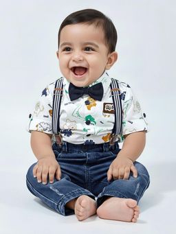 Hopscotch - Animal Shirt Denim Regular Shirt and Jeans