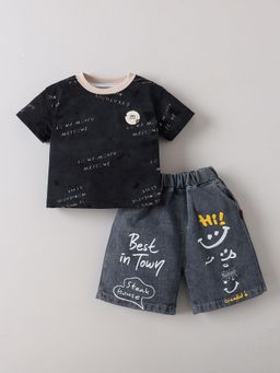 Hopscotch - Typography T-Shirt and Short