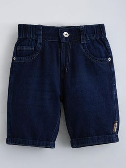 Hopscotch - Navy Blue Denim Shorts