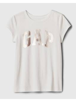 GAP - Girls' Logo Print Relaxed Round Neck T-Shirt