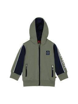 Aigner - Baby Boys Green Logo Zip-Up Hoodies