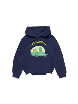 Dsquared2 - Girls Navy Blue Graphic Hoodie