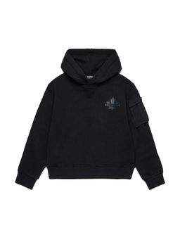Dsquared2 - Unisex Black Maple Leaf and Hoodies