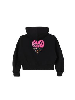 Pinko - Girls Black Zip-Up Hoodie