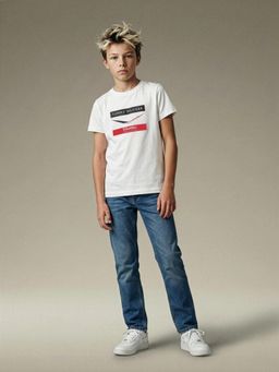 Tommy Hilfiger - F1 Cadillac Boys Logo Regular Fit Cotton T-Shirt