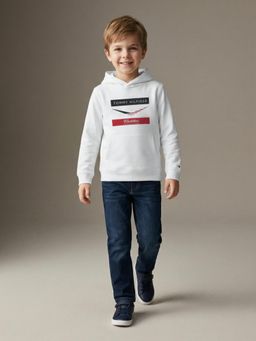Tommy Hilfiger - F1 Cadillac Boys Logo Regular Fit Cotton Hoodie