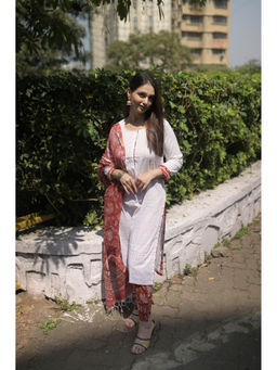 KAHVA - Noora Unz Kurta with Pant and Dupatta