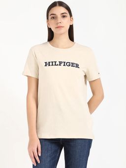 Tommy Hilfiger - Typography Logo Regular Fit Cotton T-Shirt