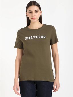 Tommy Hilfiger - Typography Logo Regular Fit Cotton T-Shirt