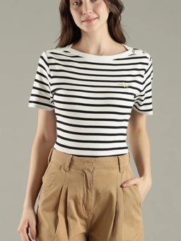 Tommy Hilfiger - Striped Regular Fit Cotton T-Shirt