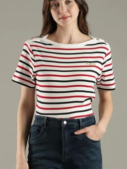 Tommy Hilfiger - Striped Regular Fit Cotton T-Shirt