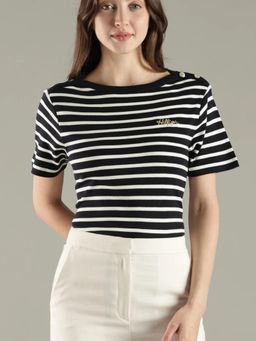 Tommy Hilfiger - Striped Regular Fit Cotton T-Shirt
