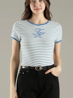 Tommy Hilfiger - Striped Regular Fit Cotton T-Shirt