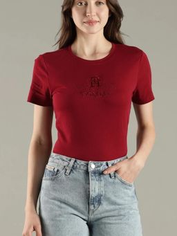Tommy Hilfiger - Typographic Regular Fit Cotton T-Shirt