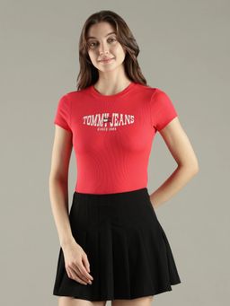 Tommy Hilfiger - Typographic Slim Fit Cotton T-Shirt