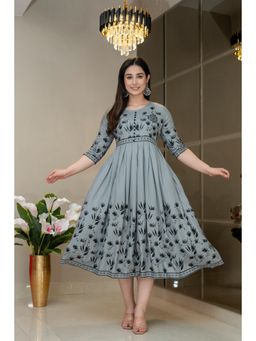 The Perfect Fit Co. - Grey Women's Casual Dress