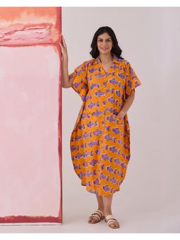 Phutari - Orange O'fish Kaftan Dress