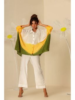 Keva Clothing - Mul Ombre Printed Multi-Color Kaftan Shirt with Pant (Set of 2)