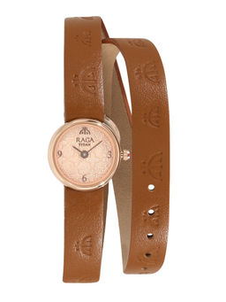 Titan - Rose Gold The Double Twist By Masaba Analog Watch -95075WL01