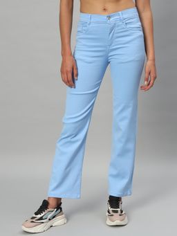 BROOWL - Womens Jeans Blue Solid