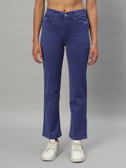 BROOWL - Womens Jeans Blue Solid
