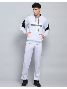 Monte Carlo - Printed Grey High Neck Full Sleeve Tracksuit (Set of 2)