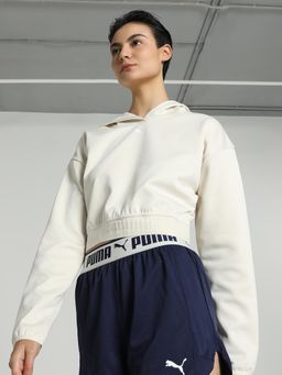 Puma - Strong POWERFLEECE Women's White Hoodie