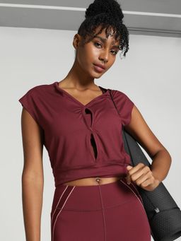 Puma - STUDIO YOGINI LITE TREND Women's Red T-Shirt