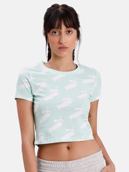 Puma - Amplified Fitted Women's Green T-Shirt