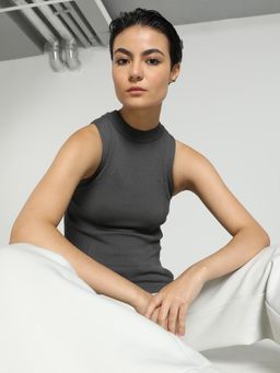 Puma - YONA Knitted Women's Grey Tank Top