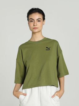 Puma - BETTER CLASSICS Women's Green T-Shirt
