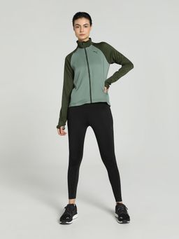 Puma - Active Woven Women's Green Sweatshirt and Tights (Set of 2)