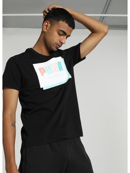 Puma - SUMMER COURT Graphic Men's Black T-Shirt