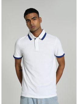 Puma - Essentials Pique Tipping Polo Men's White T-Shirt