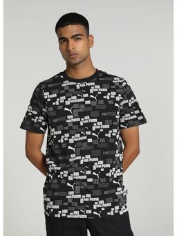 Puma - Essentials+ LOGO LAB AOP Men's Black T-Shirt