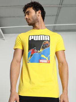 Puma - Graphic IV Men's Yellow T-Shirt