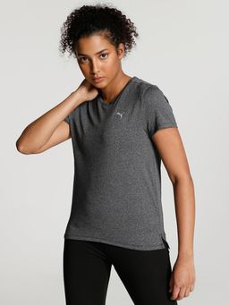 Puma - RUN FAVORITE HEATHER W Women's Black T-Shirt