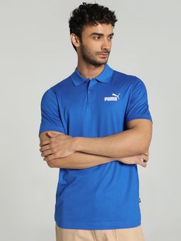 Puma - Essentials Jersey Polo Men's Blue T-Shirt