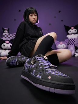 The Souled Store - Official Hello Kitty: Kuromi Womenmulti-Color Low Top Sneakers