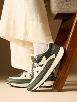 The Souled Store - Milano: Olive Women Low Top Sneakers