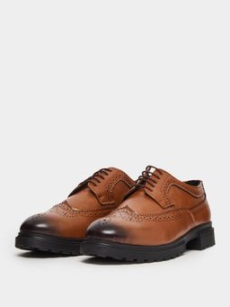 Styli - Men Brown Lace-Up Brogues