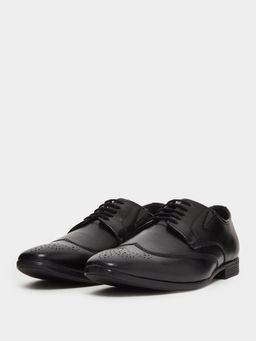 Styli - Men Black Lace-Up Brogues