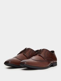 Styli - Men Brown Lace-Up Brogues