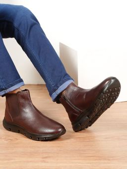 Teakwood - Men Brown Chelsea Boots