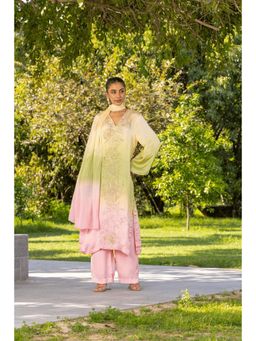 Dareiss - Multi-Color Azalea Kurta with Pant and Dupatta